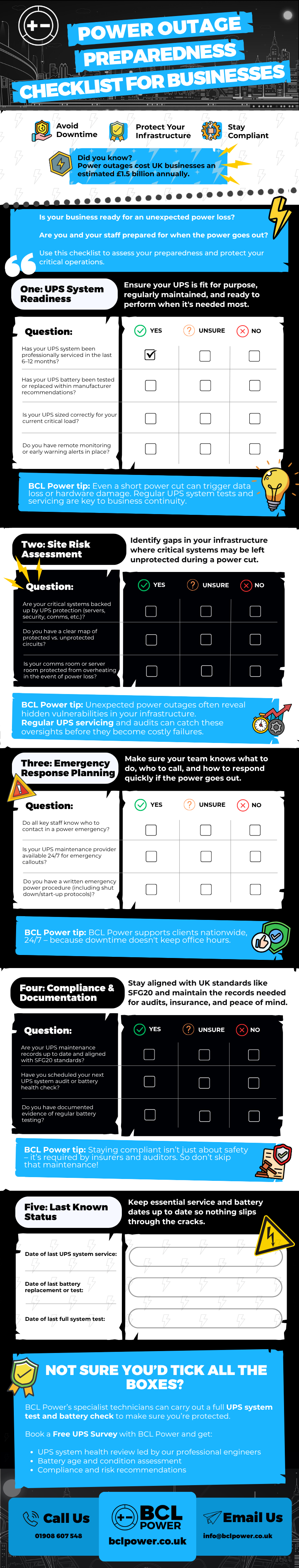 Power Outage Preparedness Checklist Infographic